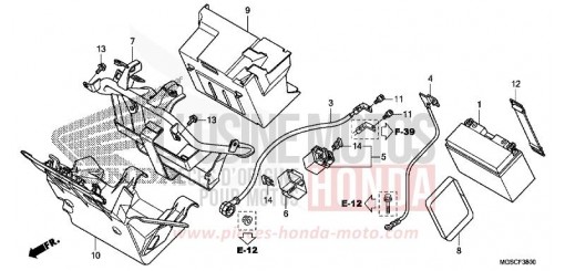 BATTERIE NC700DC de 2012